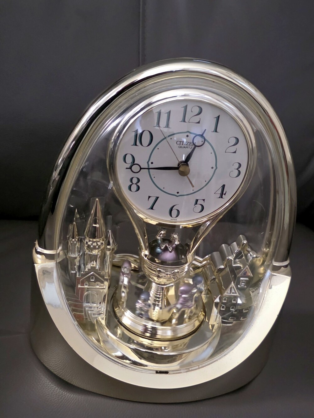 CITIZEN Arched Pendulum Clock Karakuri Clock Rotating Decoration Epcot from JP